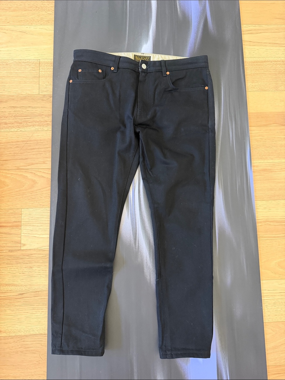 Belstaff Black Slim Straight Jeans
